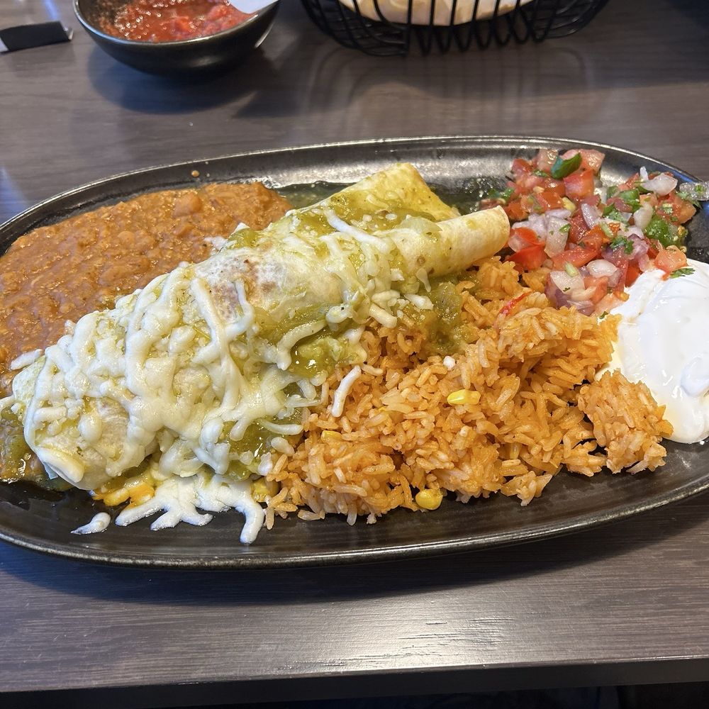 Santera Cocina & Tequila - Carnitas wet burrito - Cocktail Bars Near Me - Billings, Montana