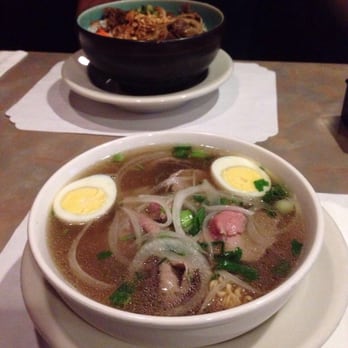 Pho Cao Restaurant and Bar - Ramen pho. That's not a poached egg like it said on the menu. - Vietnamese Near Me - Scottsdale, Arizona Pho Cao Restaurant and Bar - Ramen pho. That's not a poached egg like it said on the menu. - Vietnamese Near Me - Scottsdale, Arizona