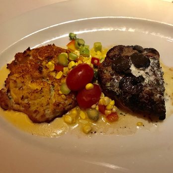 Ocean Prime - Surf and turf not on the menu. 6oz filet mignon and crab cake. The crab cake was okay but I didn't enjoy the steak. - Seafood Near Me - Washington, DC, District of Columbia