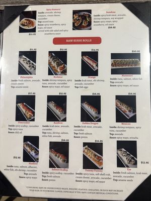 Menu photo 6 Samurai Sushi Hanford, CA
