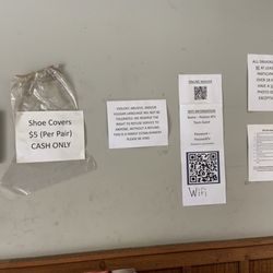 Some of the wall of rules. 8/5/2026