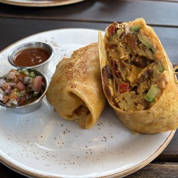 The Cow Tipper at Oceanpoint Ranch - The R-ito v (breakfast burrito with bacon) - Breakfast & Brunch Near Me - Cambria, California The Cow Tipper at Oceanpoint Ranch - The R-ito v (breakfast burrito with bacon) - Breakfast & Brunch Near Me - Cambria, California