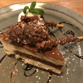 Meet You Leisure Restaurant - Tiramisu cheesecake topped with Ferrero Rocher ($9.99) - Chinese Near Me - Toronto, Ontario