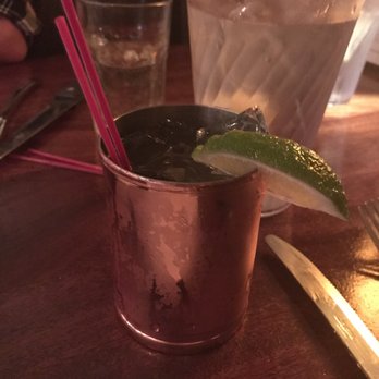 Madrones - Moscow mule. They use Gosling ginger beer! - Steakhouses Near Me - Frederick, Maryland