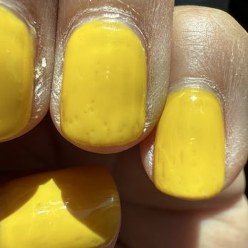 Top Nails & Spa - Close up of the poor quality nail polishing - Nail Salons Near Me - Montebello, California