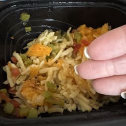 Huddle House - My hand was bigger than portion I got. no cheese sauce and only 3 pieces of ham, which I didn't even want. I payed $6 +taxes + tip.