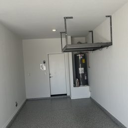 Garage floor and rack 1