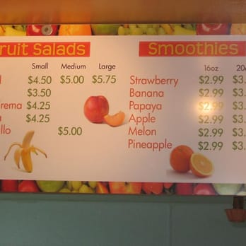 La Palmita Deli - a menu for fruit salads - Fruits & Veggies Near Me - Chula Vista, California La Palmita Deli - a menu for fruit salads - Fruits & Veggies Near Me - Chula Vista, California