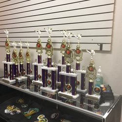 Z-Ultimate Self Defense Studios - Trophies from last tournament.