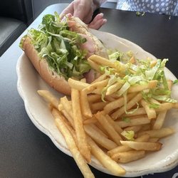 Buncey's Pizza and Sports Cafe - Ham sub with fries