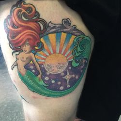 Siren Studios - I told Corinne I wanted a bright and colorful mermaid, she did an amazing job!