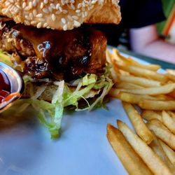 The Spring on Main - Brisket flat top burger with cheese