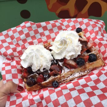 Belgium Waffles - Fantastic Fruit (strawberries, blueberries) - $9 - Food Trucks Near Me - San Diego, California