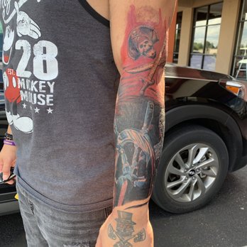 Enchanted Dragon Tattoo - The end product. An homage to the "Pirates of the Caribbean" ride. - Tattoo Near Me - Tucson, Arizona