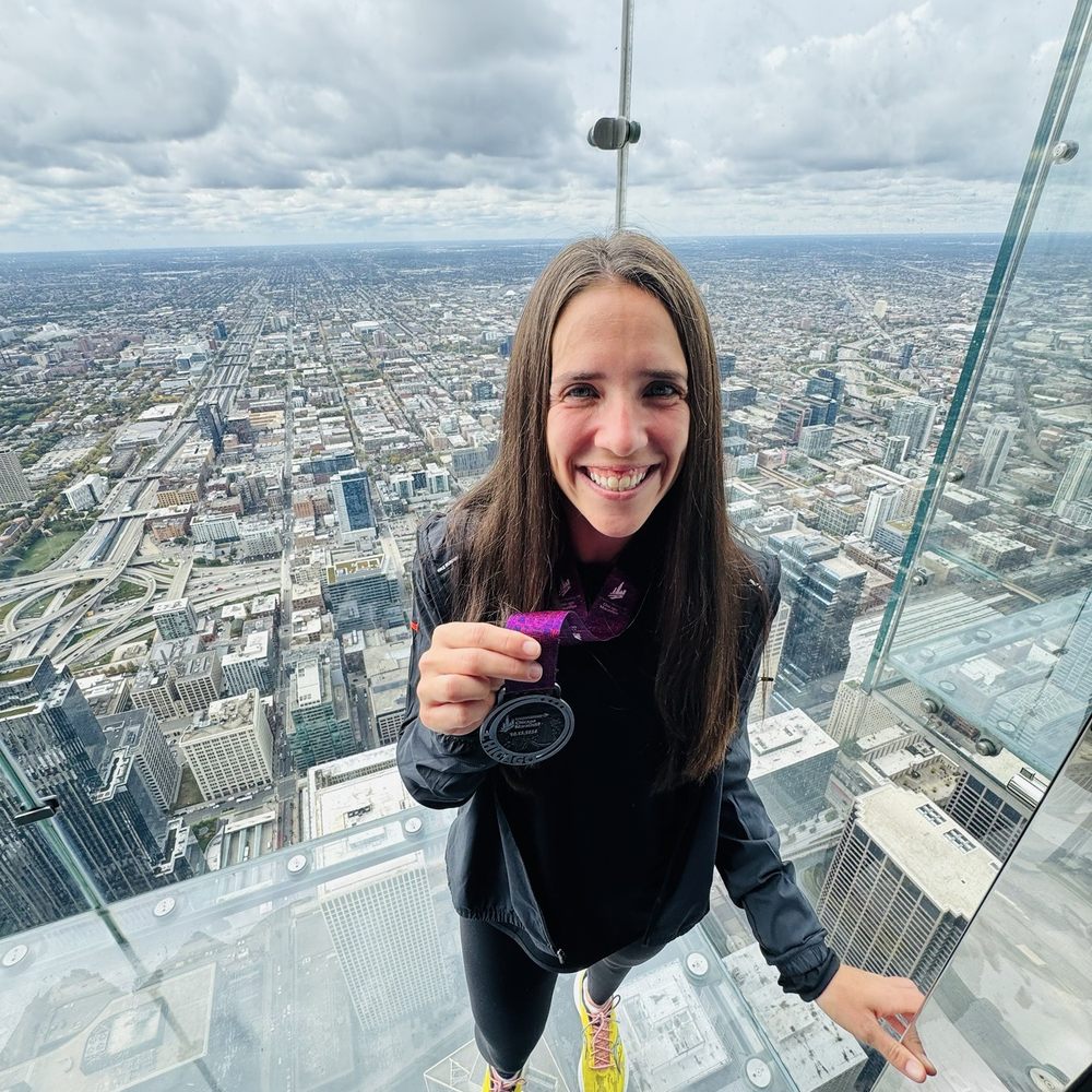 Skydeck - She faced her fears just holding on a little - Observatories Near Me - Chicago, Illinois