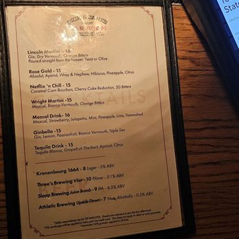 Dick and Jane's Bar Room - Menu - Bars Near Me - Brooklyn, New York Dick and Jane's Bar Room - Menu - Bars Near Me - Brooklyn, New York