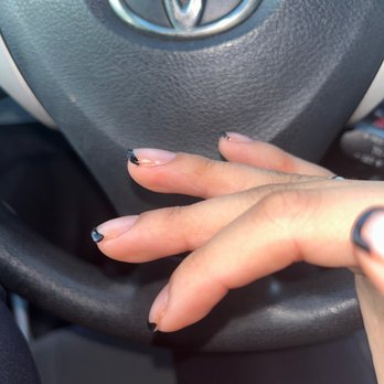 ChiChi Nails & Spa - They are all uneven on the sides and tips - Nail Salons Near Me - Riverside, California