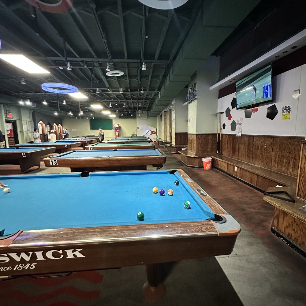 Prince Billiards - Side view of table - Pool Halls Near Me - Flushing, New York Prince Billiards - Side view of table - Pool Halls Near Me - Flushing, New York