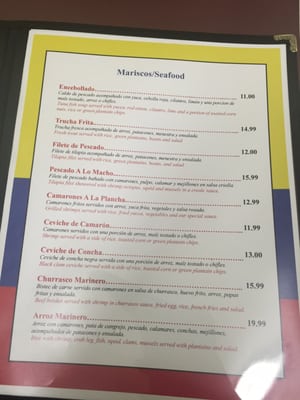 Menu photo 4 Avenida Del Sabor Chicago, IL