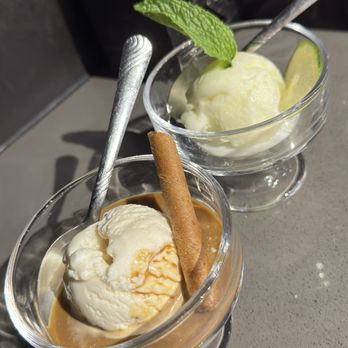 Hwaro - Affogato and yuzu sorbet dessert - so pretty and delicious - Korean Near Me - Las Vegas, Nevada