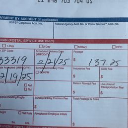Exorbitant amount this rude lady wanted to charge me for shipping one live bird box.