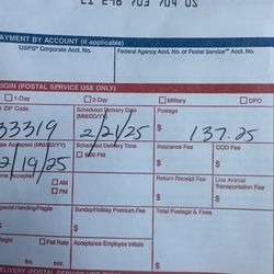 US Post Office - Exorbitant amount this rude lady wanted to charge me for shipping one live bird box.
