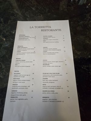 Menu photo 1 La Torretta Ristorante Scottsdale, AZ Menu photo 1 La Torretta Ristorante Scottsdale, AZ