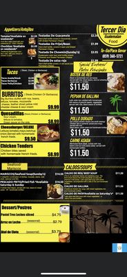 Menu photo 1 Tercer Dia Restaurant Y Tortilleria Covington, KY Menu photo 1 Tercer Dia Restaurant Y Tortilleria Covington, KY