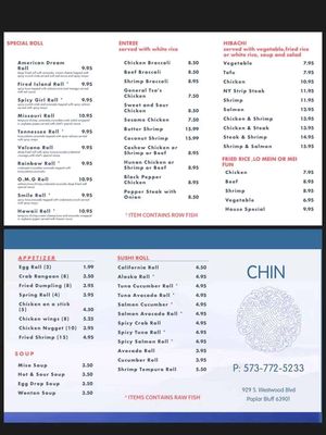 Menu photo 2 Chin Hibachi Poplar Bluff, MO