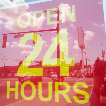 Duffin's Donuts - 24 hours sign - Donuts Near Me - Vancouver, British Columbia Duffin's Donuts - 24 hours sign - Donuts Near Me - Vancouver, British Columbia