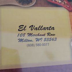 El Vallarta Mexican Restaurant - Menu