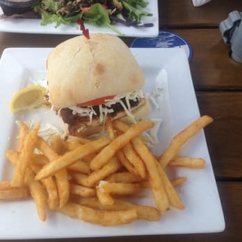 Sunset Grille - The Blackened Mahi Sandwich was Very good! The fries were Amazing!!! Probably the best I've ever had! Yum....I want more! - Seafood Near Me - Saint Augustine, Florida
