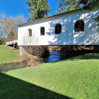 Ritner Creek Covered Bridge - Bridge over river...beautiful! - Landmarks & Historical Buildings Near Me - Monmouth, Oregon Ritner Creek Covered Bridge - Bridge over river...beautiful! - Landmarks & Historical Buildings Near Me - Monmouth, Oregon