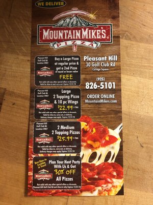 Menu photo 8 Mountain Mike's Pizza Pleasant Hill, CA Menu photo 8 Mountain Mike's Pizza Pleasant Hill, CA