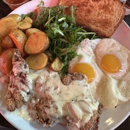 Gluten-free chicken fried chicken plate