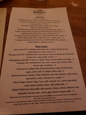 Menu photo 8 Limones Restaurant Asheville, NC