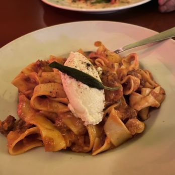 Saltoro - Veal pappardelle with ricotta and fried sage. Rich, creamy and super filling. Lovely with a glass of wine. - Italian Near Me - Seattle, Washington Saltoro - Veal pappardelle with ricotta and fried sage. Rich, creamy and super filling. Lovely with a glass of wine. - Italian Near Me - Seattle, Washington