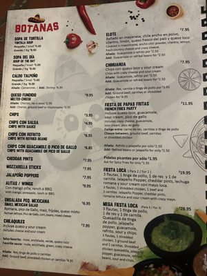 Menu photo 8 Poco Loco Vega Baja, PR
