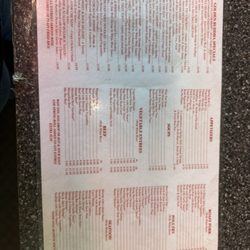 Golden Buddha - Menu