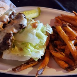 Double smash burger & Fries