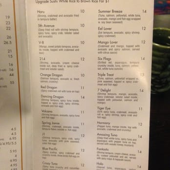 Aki Steak House & Sushi - chefs special rolls - Sushi Bars Near Me - Hanover, Pennsylvania