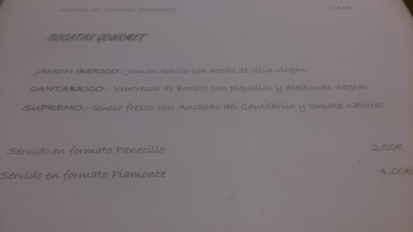 Menu photo 1 Espacio Gourmet València, V Menu photo 1 Espacio Gourmet València, V