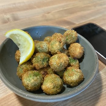 Osteria DOP - Fried castelvetrano olives - Italian Near Me - Eugene, Oregon Osteria DOP - Fried castelvetrano olives - Italian Near Me - Eugene, Oregon