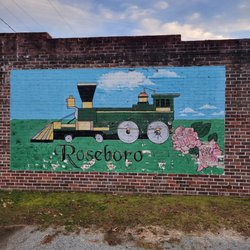 Railroad Street Steakhouse & Lounge - Mural outside parking lot