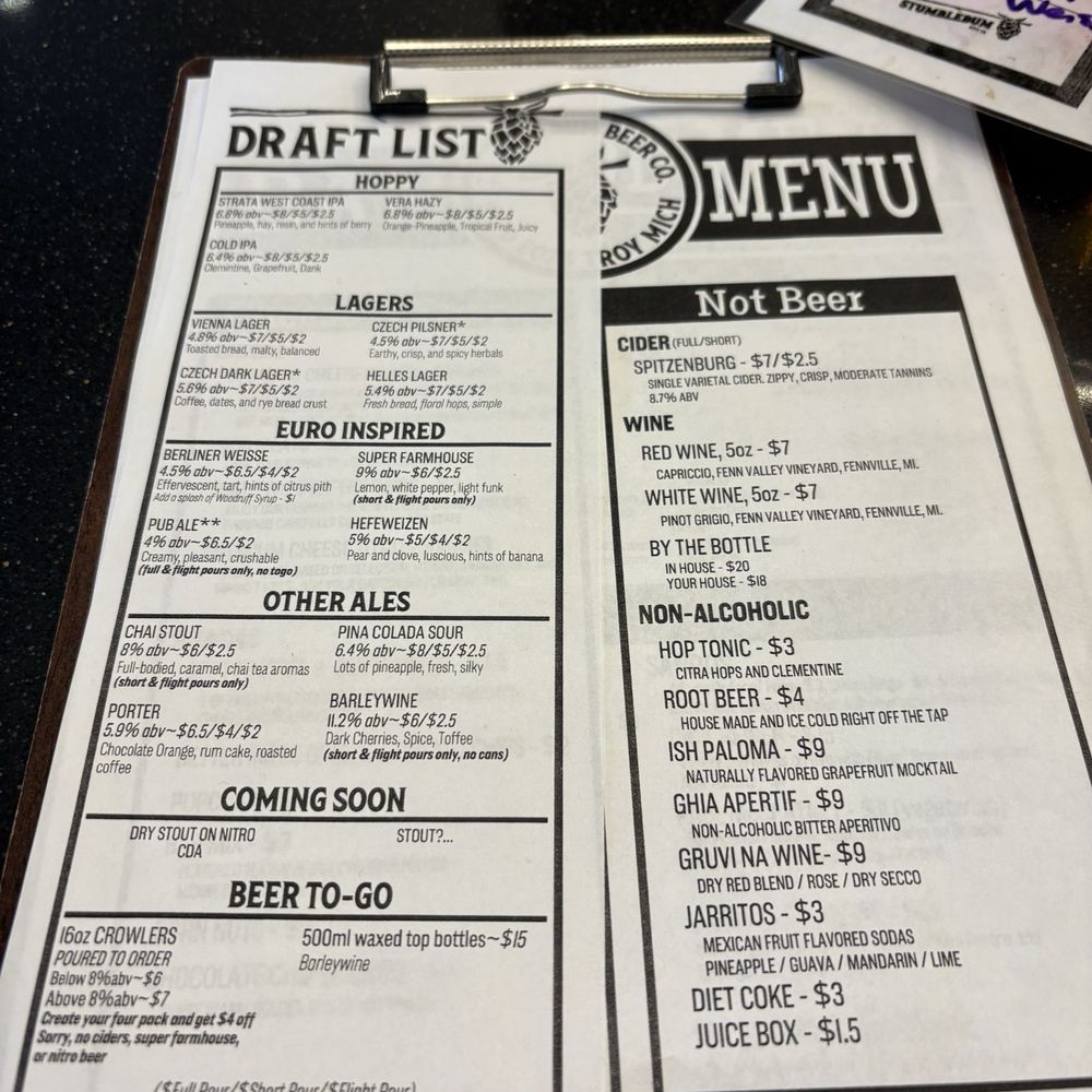 Stumblebum Beer - Draft - Brewpubs Near Me - Troy, Michigan Stumblebum Beer - Draft - Brewpubs Near Me - Troy, Michigan