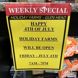Holiday Farms - FYI for next Thursday.