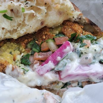 Falafel Time - Falafel wrap. 3/10 review. - Middle Eastern Near Me - Philadelphia, Pennsylvania