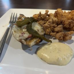 Oyster and alligator.... YUM Oyster and alligator.... YUM