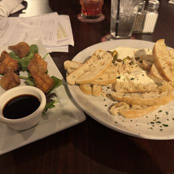 Iron Eagle on Lincoln - Mushroom dumplings and ricotta plate (later I asked for honey to go with the ricotta) - American Near Me - Coatesville, Pennsylvania Iron Eagle on Lincoln - Mushroom dumplings and ricotta plate (later I asked for honey to go with the ricotta) - American Near Me - Coatesville, Pennsylvania