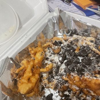Funnel Cakes & More - Oreo cookie deluxe - Desserts Near Me - Arlington, Texas Funnel Cakes & More - Oreo cookie deluxe - Desserts Near Me - Arlington, Texas